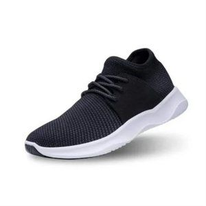 Vessi Everyday Comfort Waterproof Rain Sneakers Lace-Up Black-White Women US11